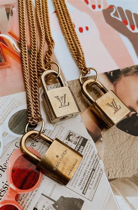 repurposed louis vuitton lock necklace|Louis Vuitton lockit necklace.